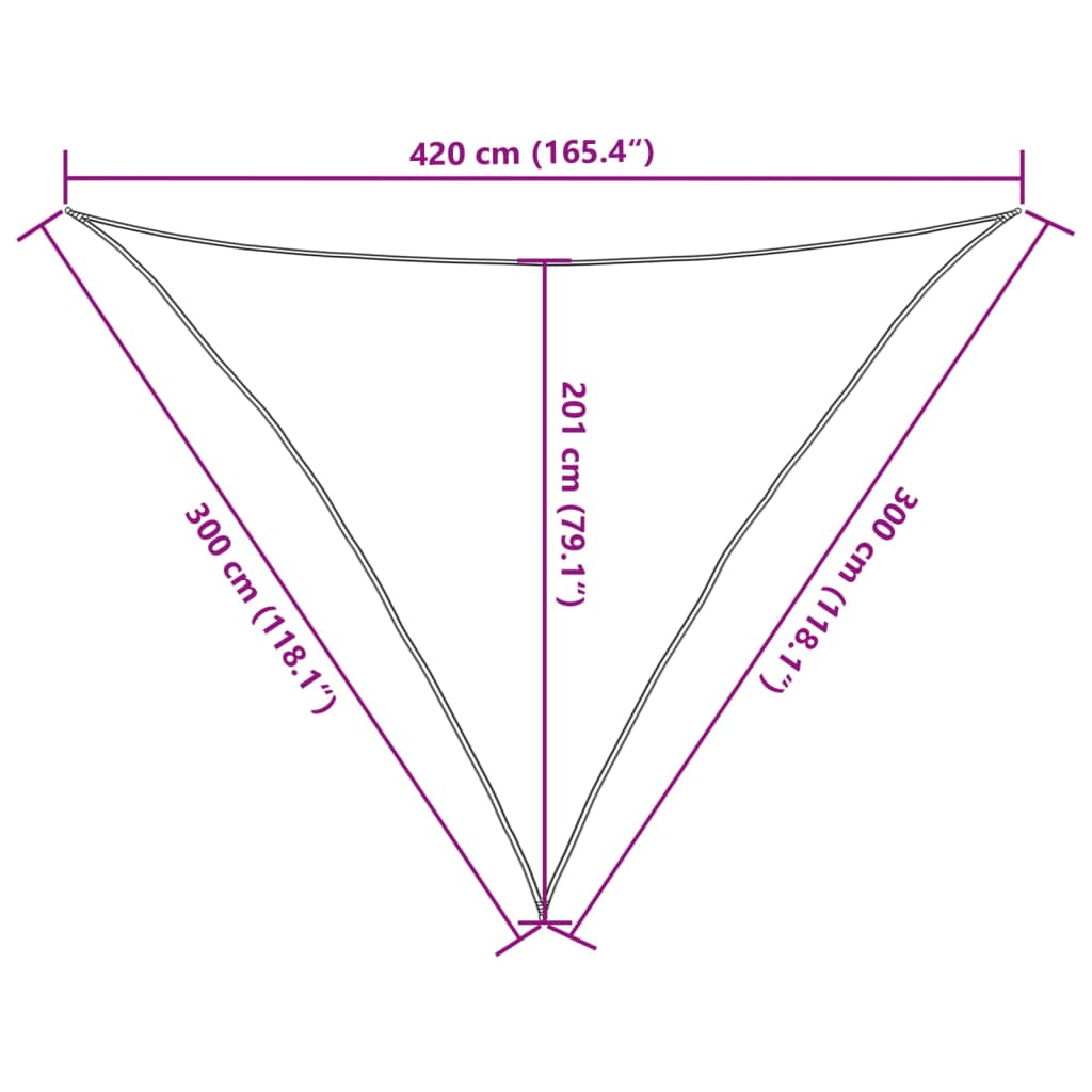 Sun Sail | Anthracite | High-Density Polyethylene | 3 x 3 x 4.2 m