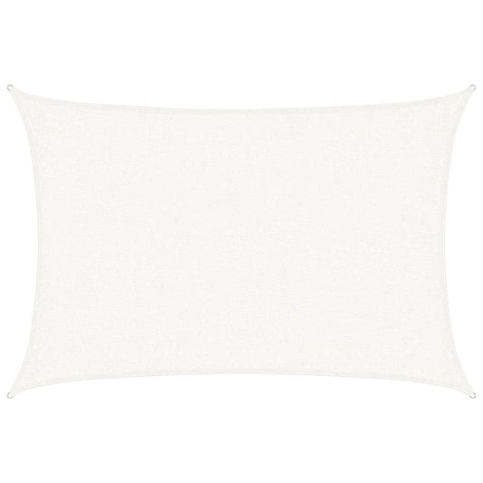 Sunshade Sail 160 g/m² White 2x3 m HDPE