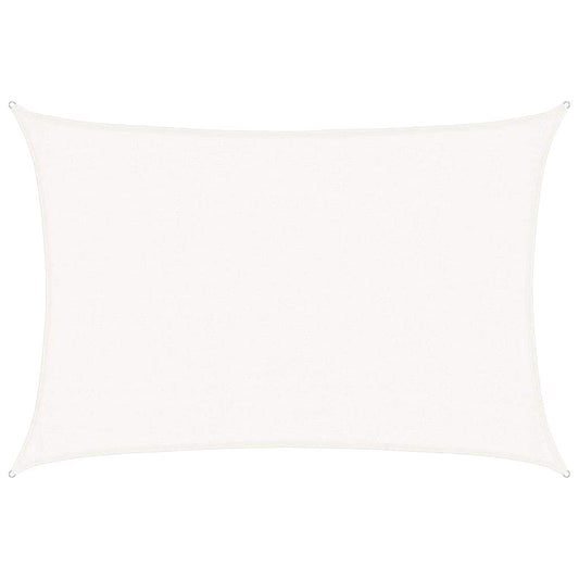 Sunshade Sail 160 g/m² White 2.5x3.5 m HDPE