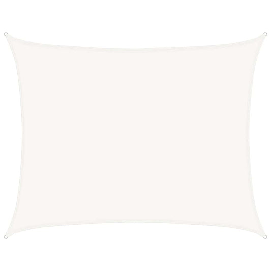 Sunshade Sail 160 g/m² White 6x8 m HDPE