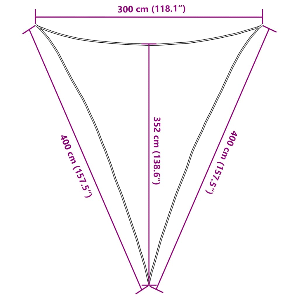 Sun Sail | White | High-density polyethylene | 3x4x4 m