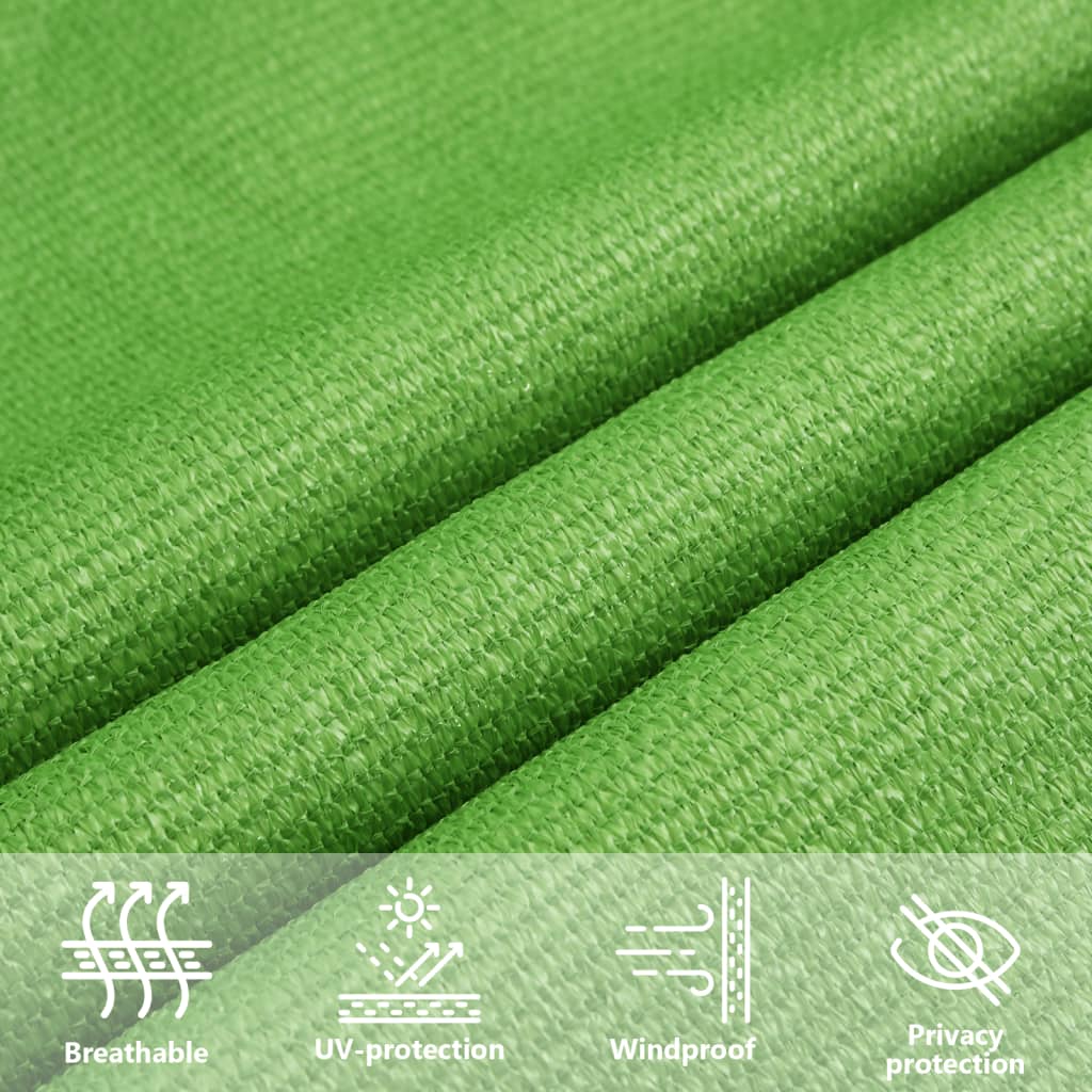 Sunshade Sail 160 g/m² Light Green 2x4.5 m HDPE