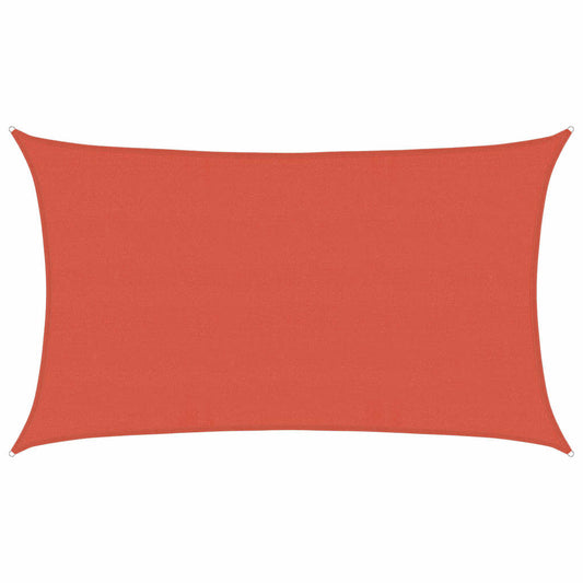 311358 vidaXL Sunshade Sail 160 g/m² Terracotta 5x8 m HDPE