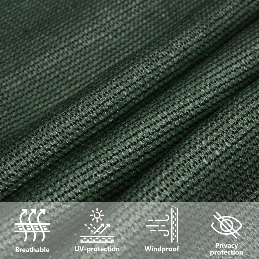 Sun Sail | Dark Green | High-density polyethylene | 3.5x3.5x4.9 m