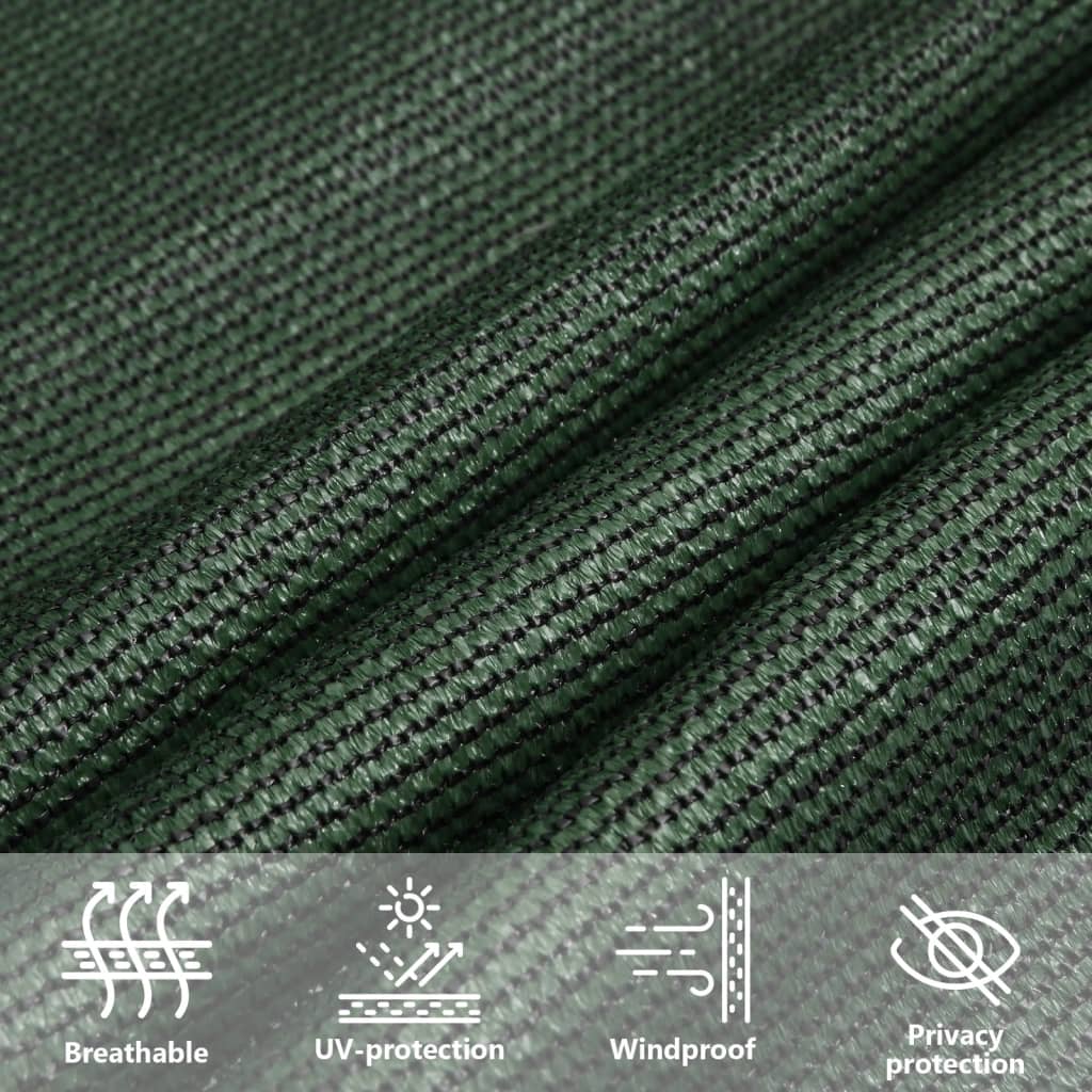Sun Sail | Dark Green | High-density polyethylene (HDPE) | 5x6x6 m