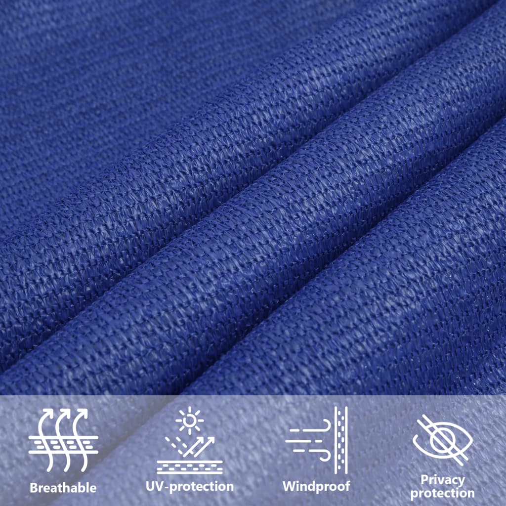 Sunshade Sail 160 g/m² Blue 2x4 m HDPE
