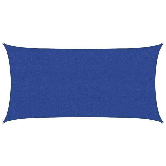 Sunshade Sail 160 g/m² Rectangular Blue 2.5x5 m HDPE