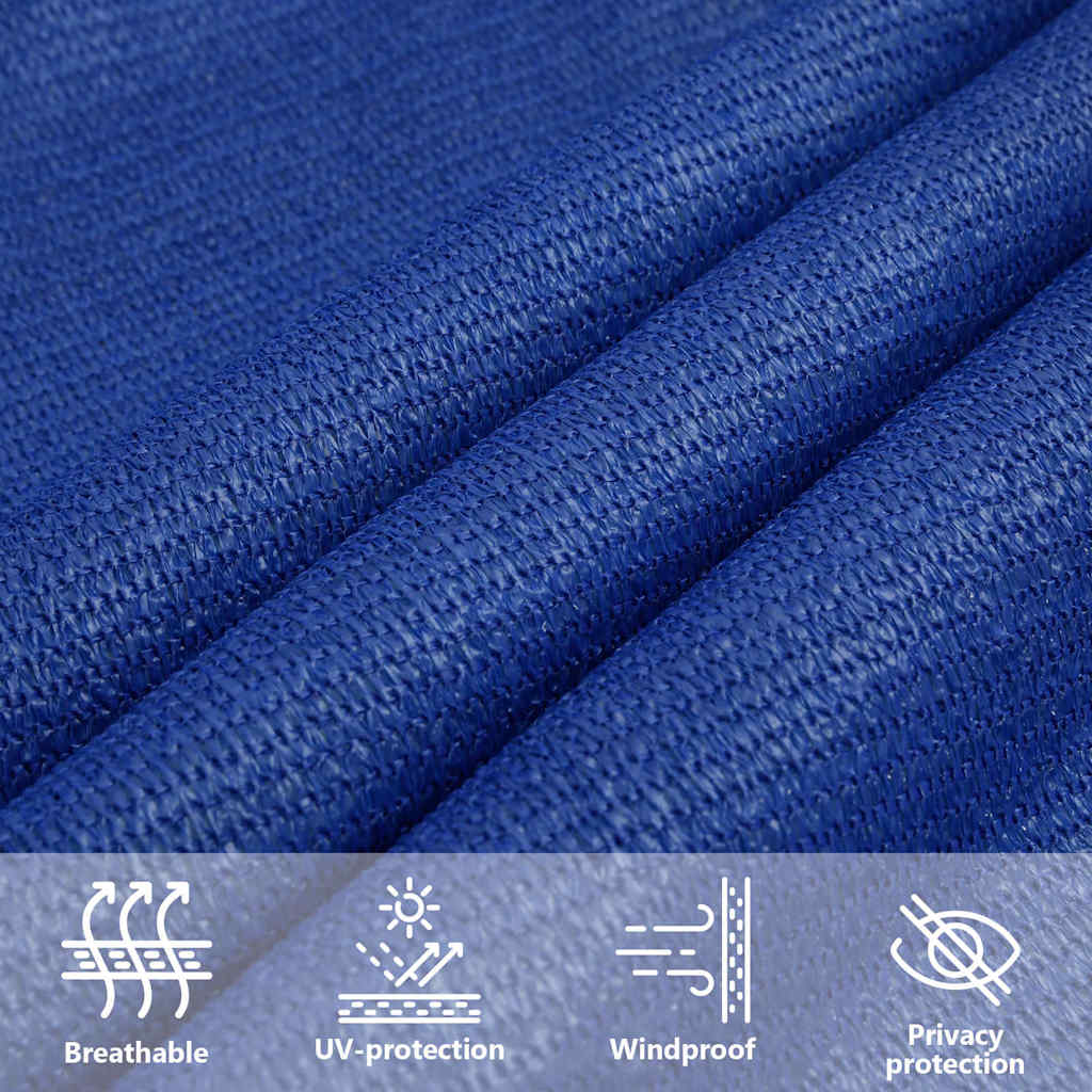 Sun Sail | Blue | HDPE | 2.5x2.5x3.5 m | Triangular | Stylish
