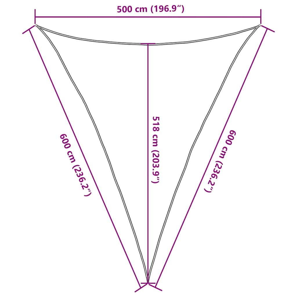 Sunshade Sail | Blue | 100% High-density polyethylene (HDPE) | 5x6x6 m