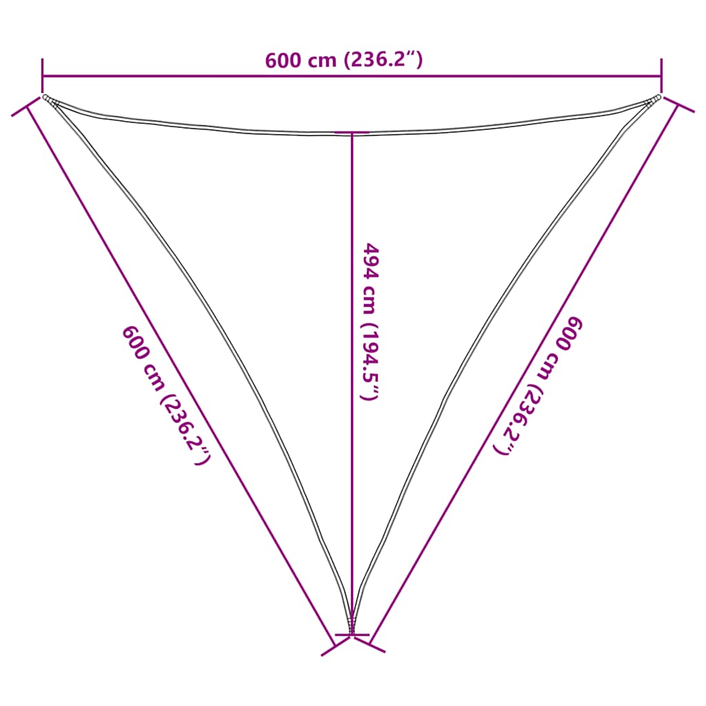 Sunshade Sail | Blue | High-density polyethylene | Large | Sunshade Sail