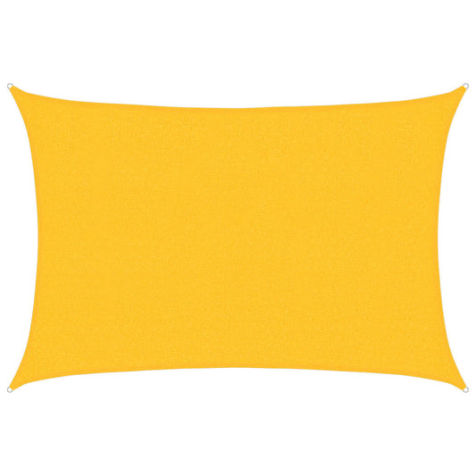 311564 vidaXL Sunshade Sail 160 g/m² Yellow 2,5x4 m HDPE