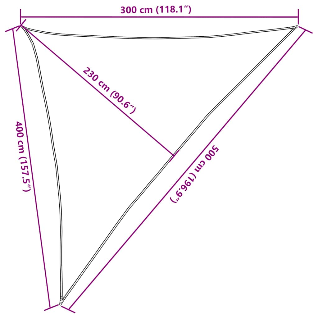 Sun Sail | Yellow | HDPE (high-density polyethylene) | 3 x 4 x 5 m