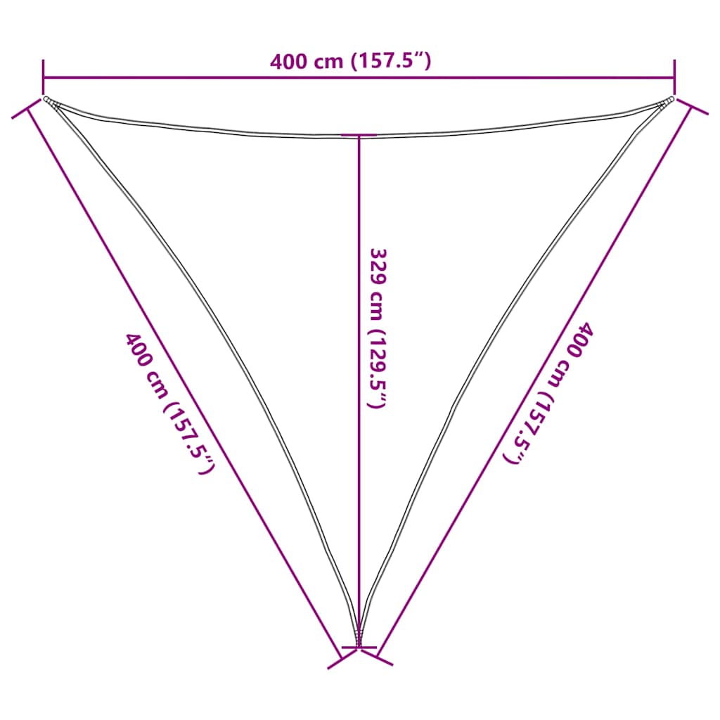 Sunshade Sail | Yellow | High-density polyethylene (HDPE) | 4x4x4 m