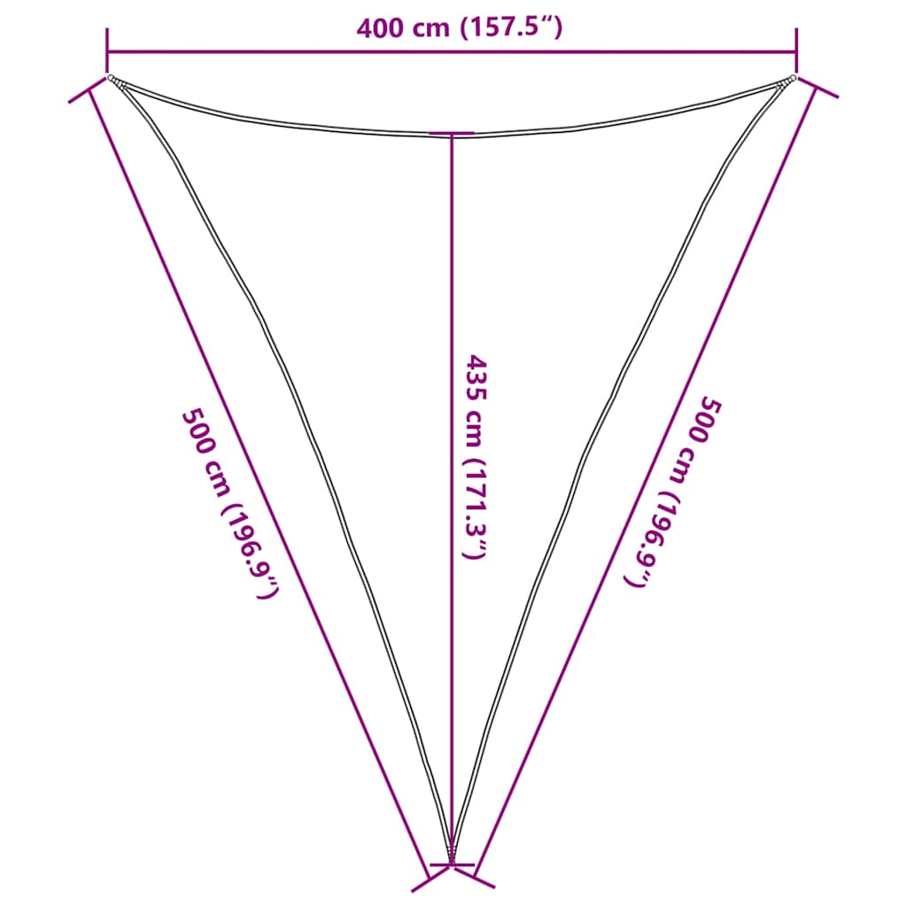 Sunshade Sail | Yellow | High-density polyethylene (HDPE) | 4 x 5 x 5 m