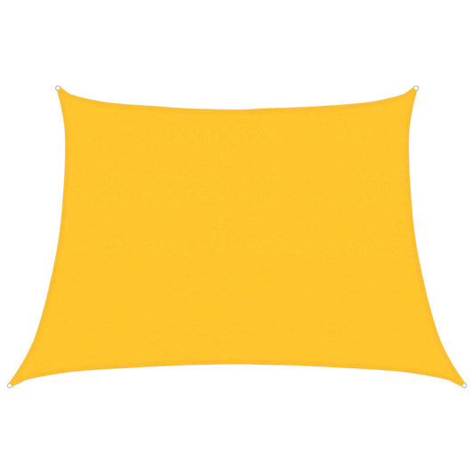 Sunshade Sail 160 g/m² Trapezium Yellow 4/5x3 m HDPE