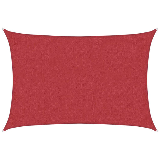 311618 vidaXL Sunshade Sail 160 g/m² Red 2,5x3,5 m HDPE