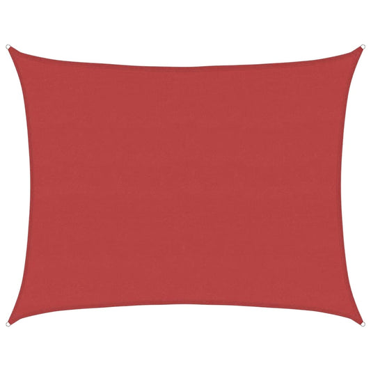 311634 vidaXL Sunshade Sail 160 g/m² Red 6x7 m HDPE