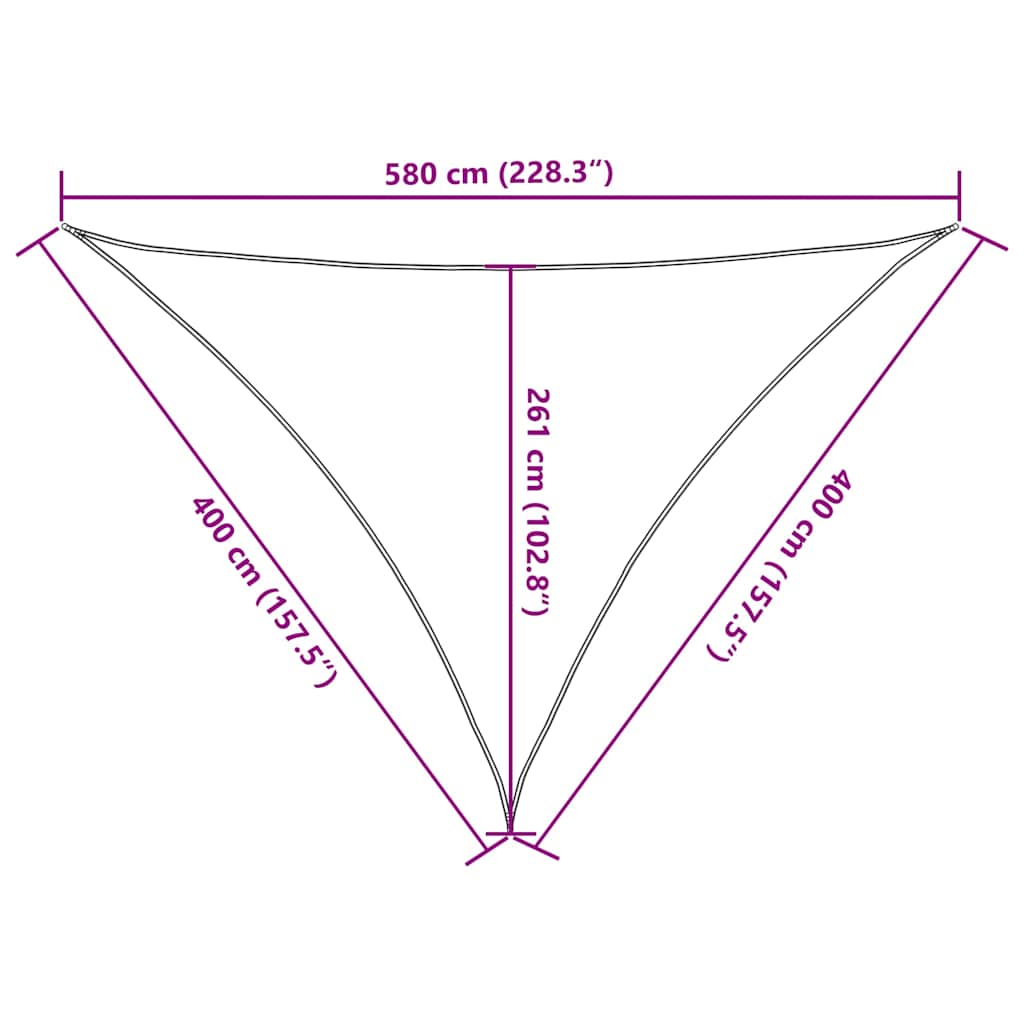 Sun Sail | Black | High-density polyethylene (HDPE) | 4 x 4 x 5.8 m