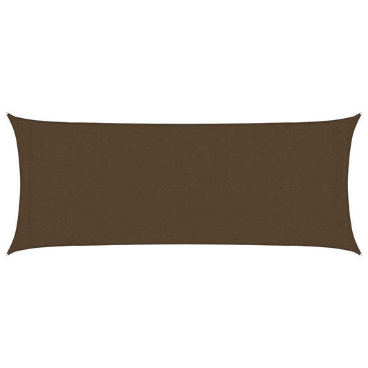 311781 vidaXL Sunshade Sail 160 g/m² Brown 2x5 m HDPE
