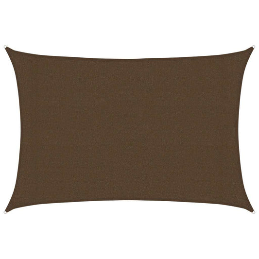 311787 vidaXL Sunshade Sail 160 g/m² Brown 3x4 m HDPE