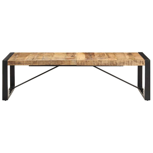 321584 vidaXL Coffee Table 140x70x40 cm Rough Mango Wood
