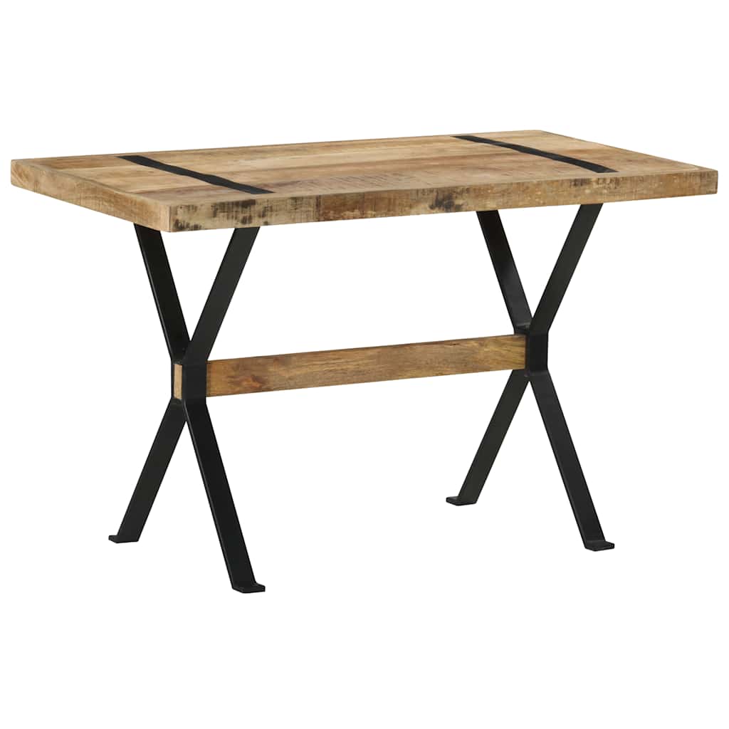 Dining Table | Rough Mango Wood | 120 x 60 x 76 cm | Heavy Duty