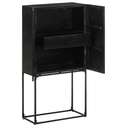 Sideboard | Black | Solid acacia wood | Medium | Sideboard | Rectangular
