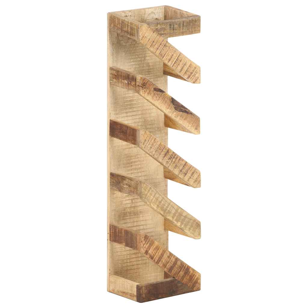 321627 vidaXL Wine Rack for 5 Bottles Solid Mango Wood