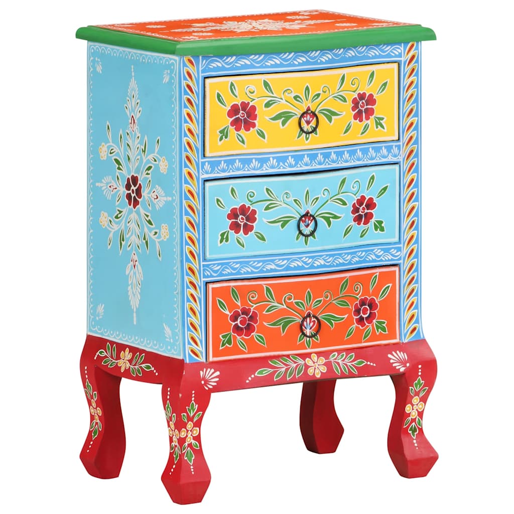 Bedside Cabinet | Multicolour | Solid mango wood | 40x30x60 cm