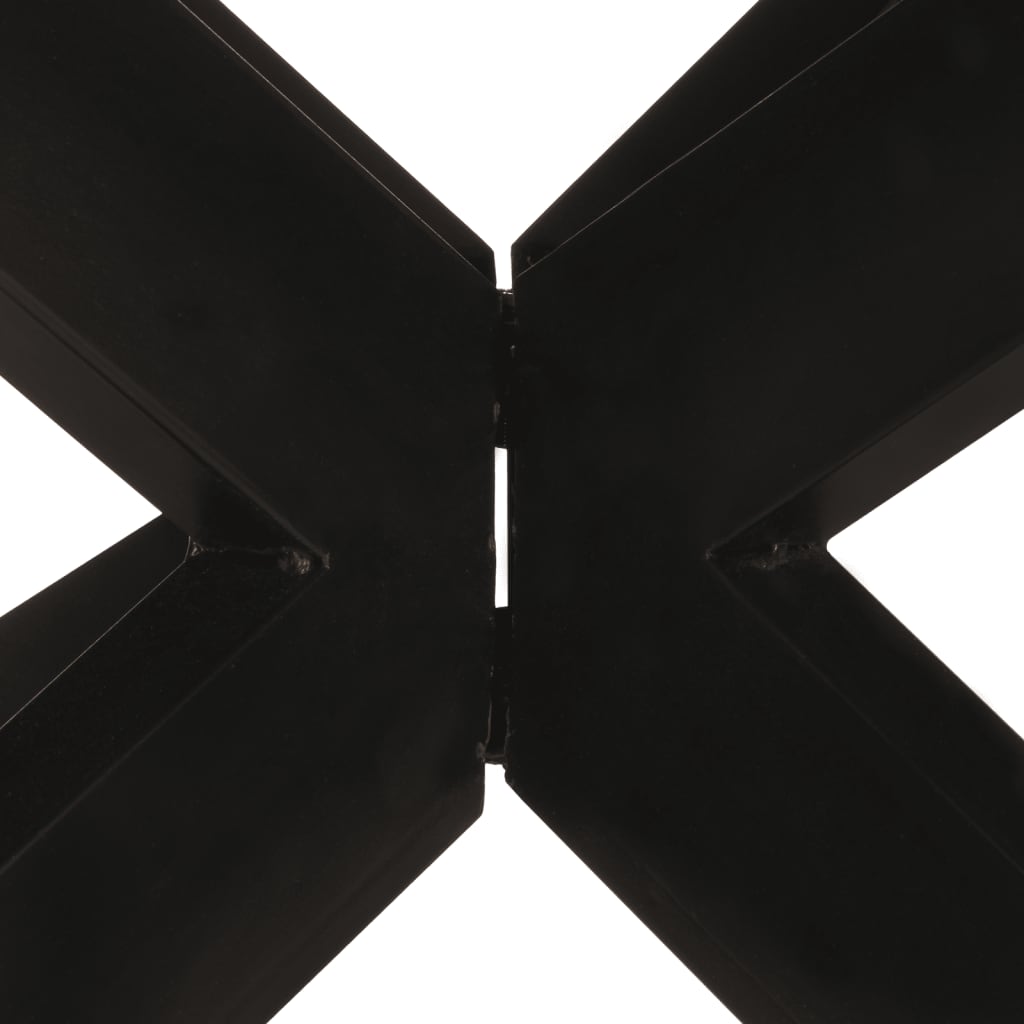 321684 vidaXL Dining Table Round 175x75 cm Rough Mango Wood