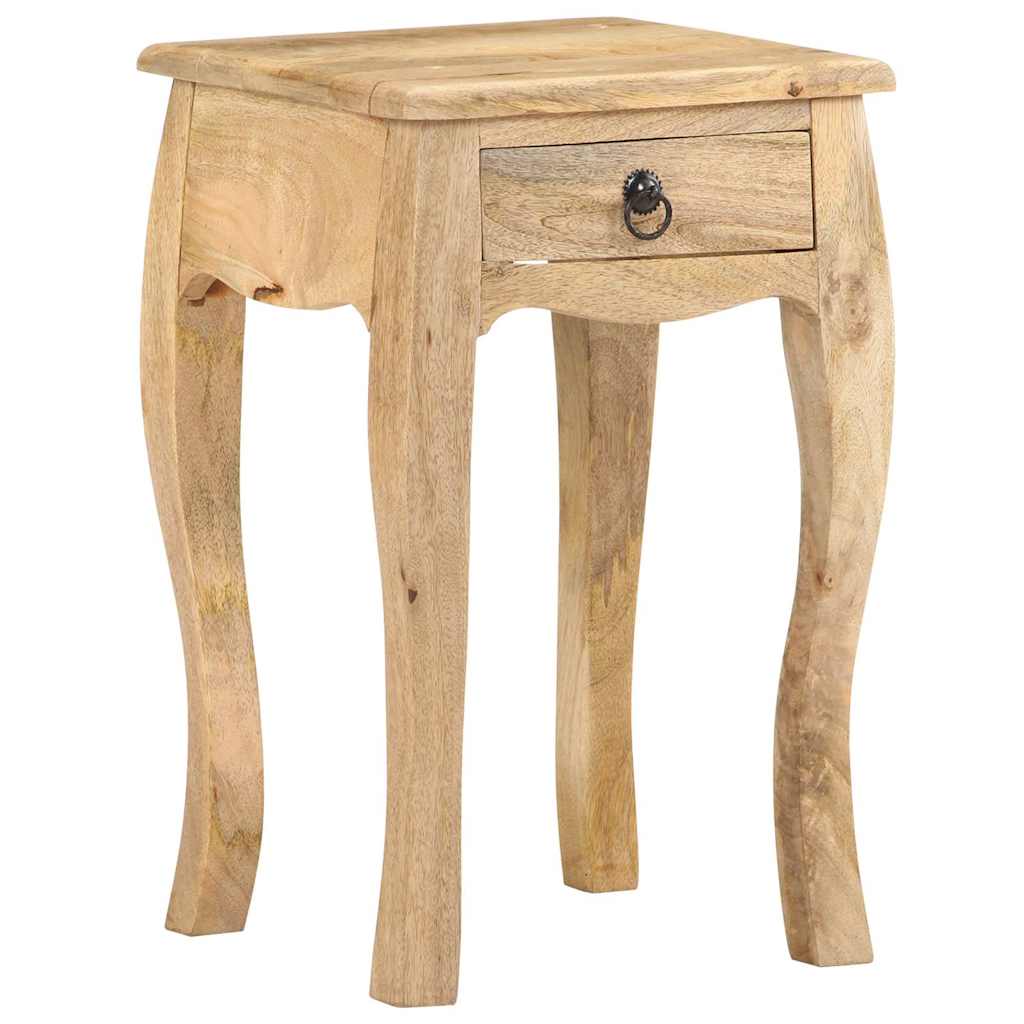 Bed Cabinet | Natural Brown | Solid Mango Wood | Compact | Bed Cabinet