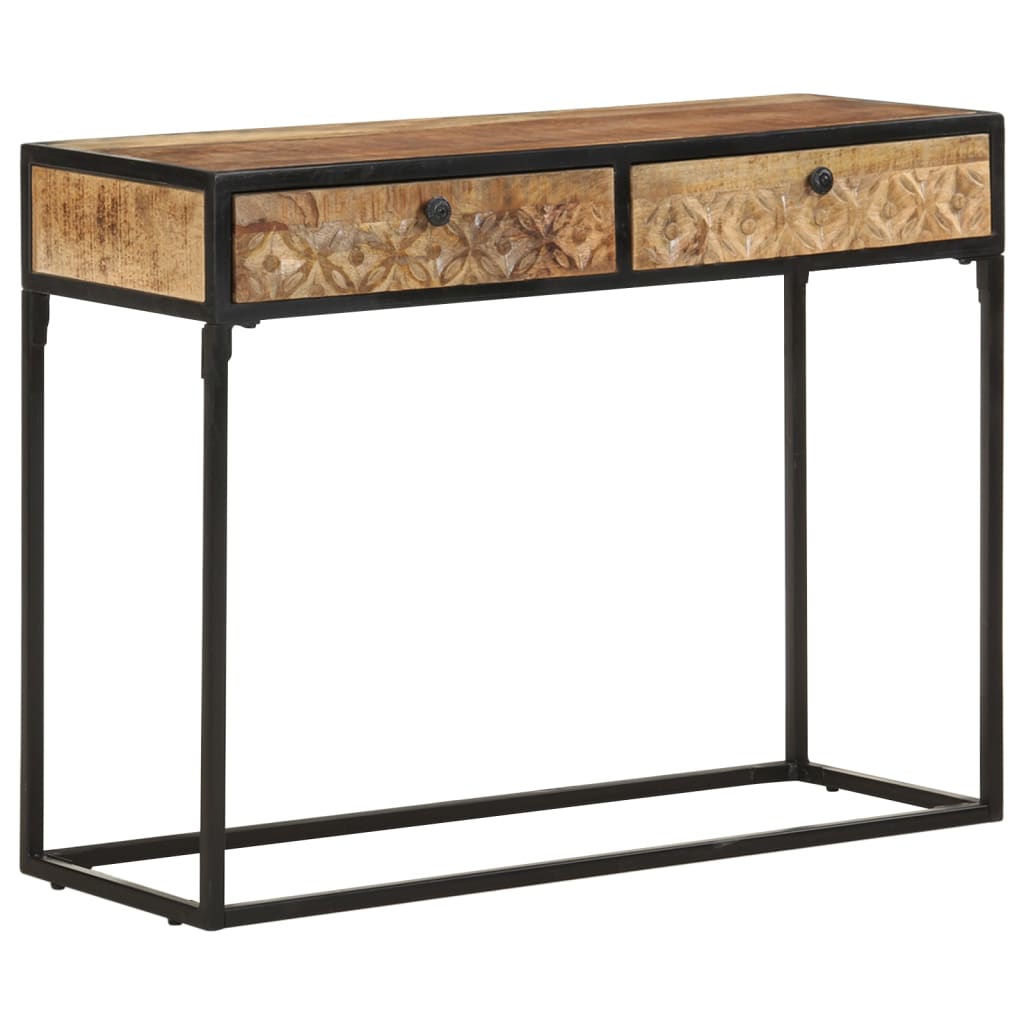 Console Table | Natural brown, Black