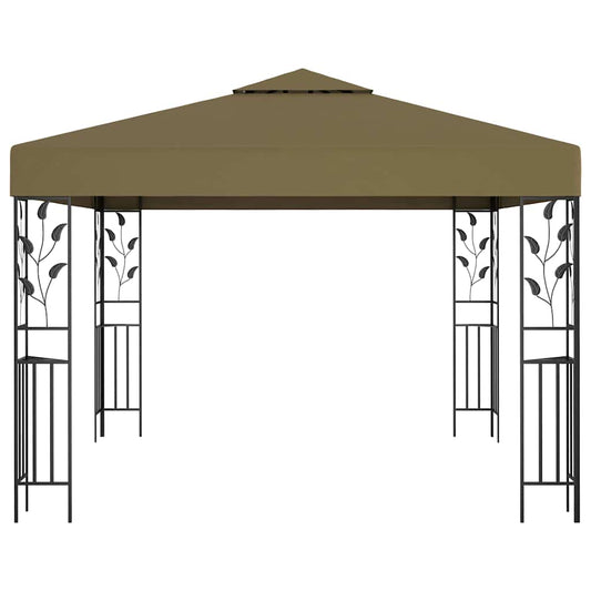 Gazebo | Taupe | Steel | 3x3 metres | UV-resistant materials | Canopy