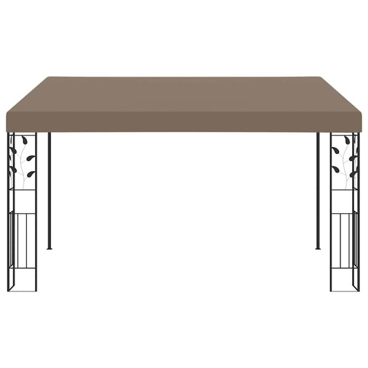 Gazebo | Taupe | Powder-coated steel and 100% polyester | 4x3 meters