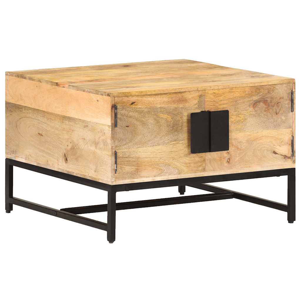 Coffee Table | Natural wood | Solid mango wood, powder-coated iron