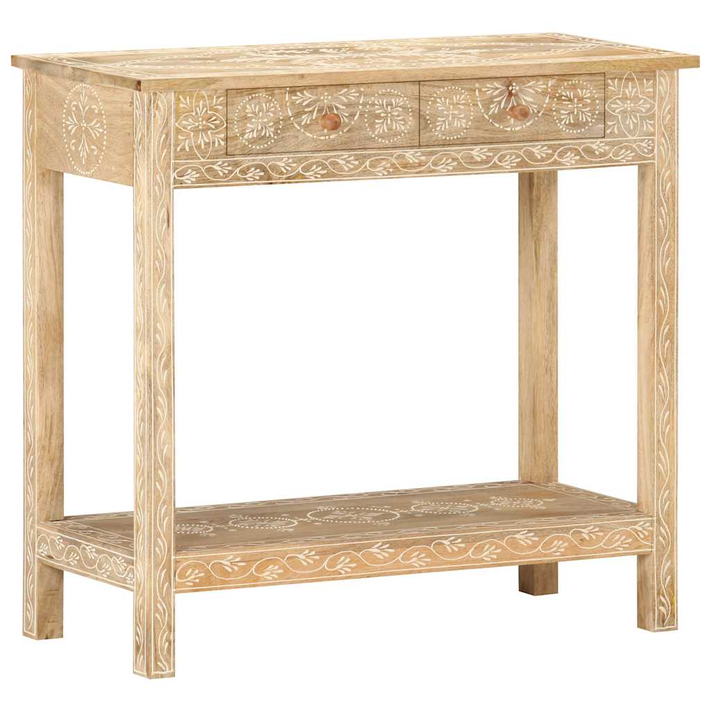 Console Table | Natural wood | Solid Mango Wood | 80 x 35 x 74 cm