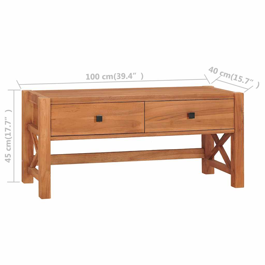 TV Cabinet | Natural Teak | Teak Wood, Plywood | Medium | TV Cabinet
