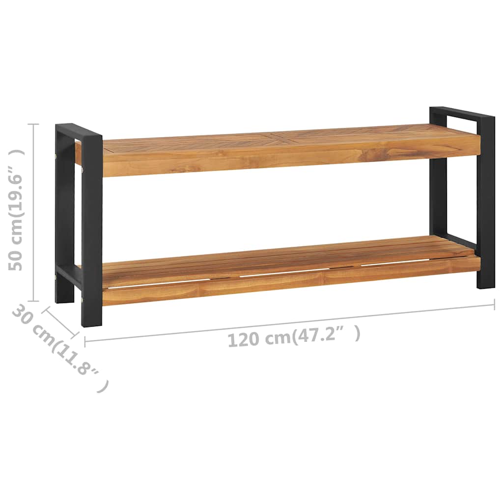 Bench | Natural Teak | Solid Teak Wood | Medium | Storage Bench