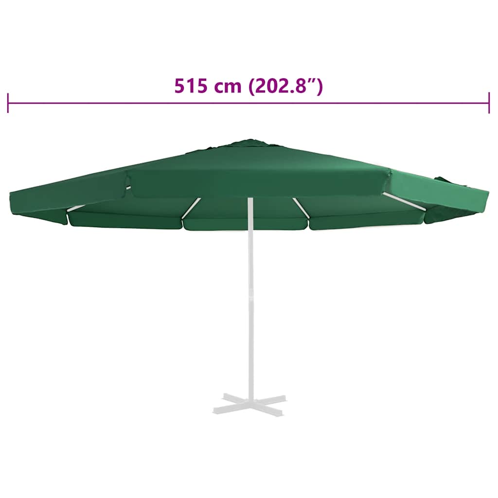 Replacement Fabric | Green | 100% polyester | 500 cm diameter | Foldable
