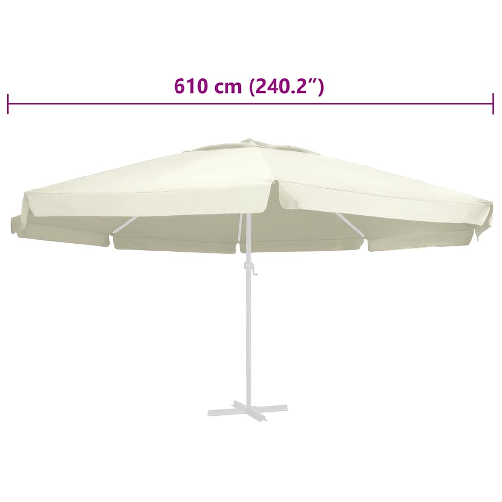 Replacement Fabric | Sand | Polyester with PA coating | 600 cm diameter