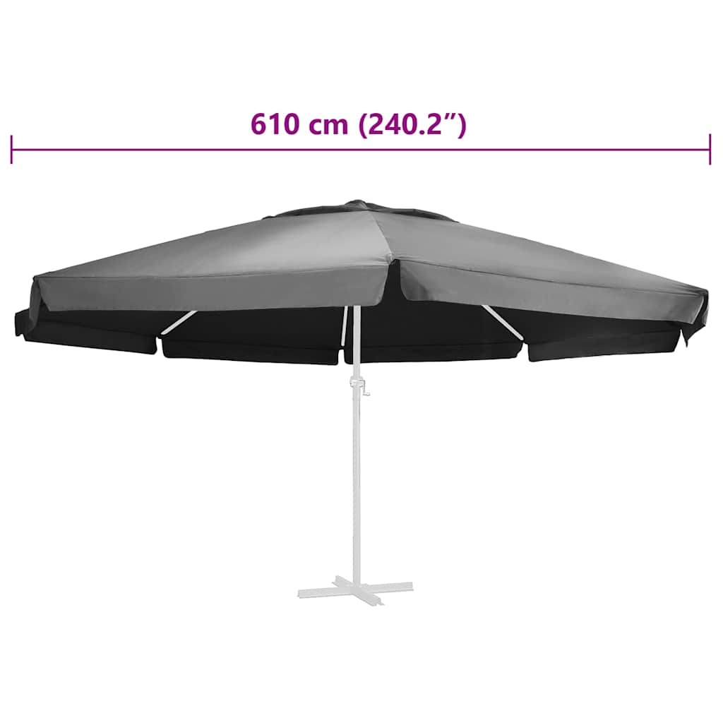 Replacement Fabric | Anthracite | 100% Polyester with PA coating