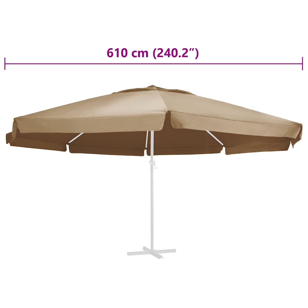 Replacement Fabric | Taupe | 100% polyester with PA coating