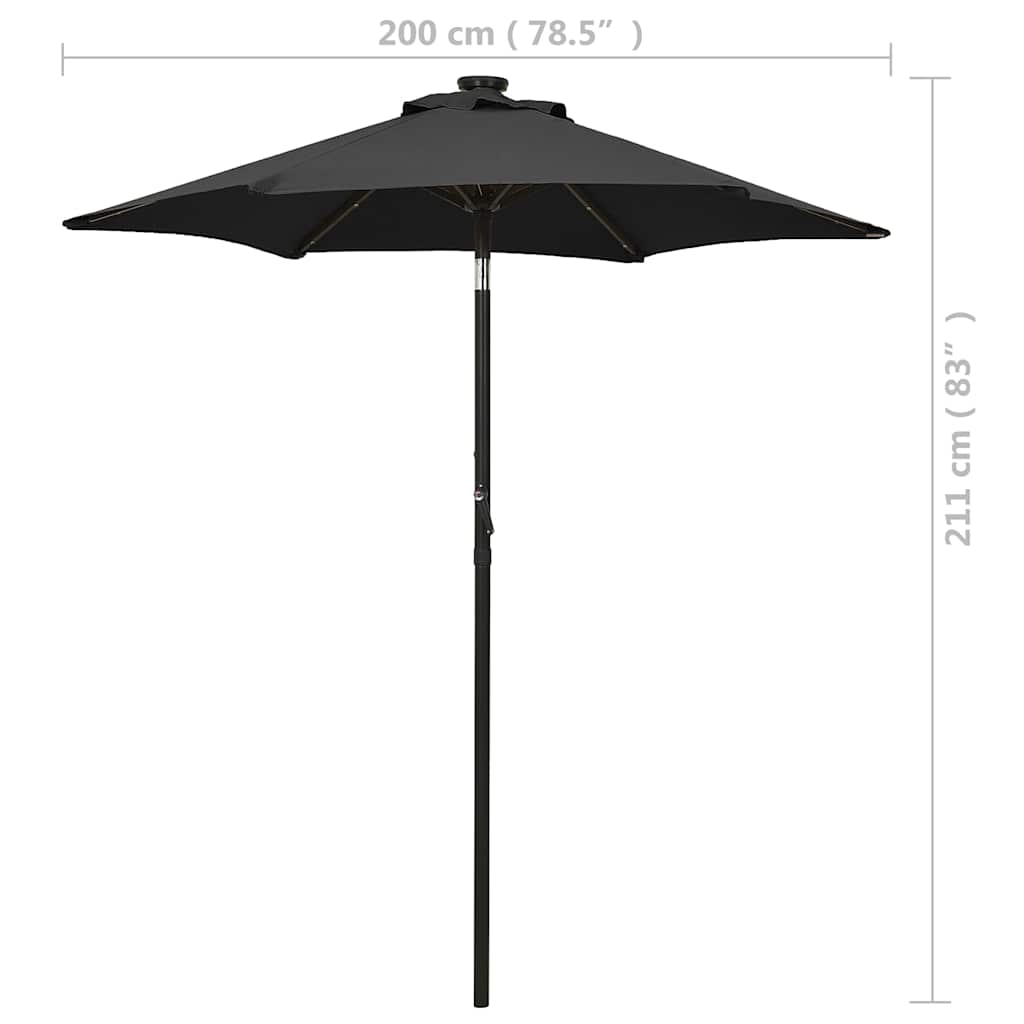 Garden Parasol | Black and dark grey