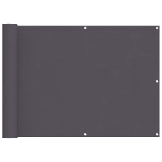 Balcony Screen Anthracite 75x300 cm Oxford Fabric