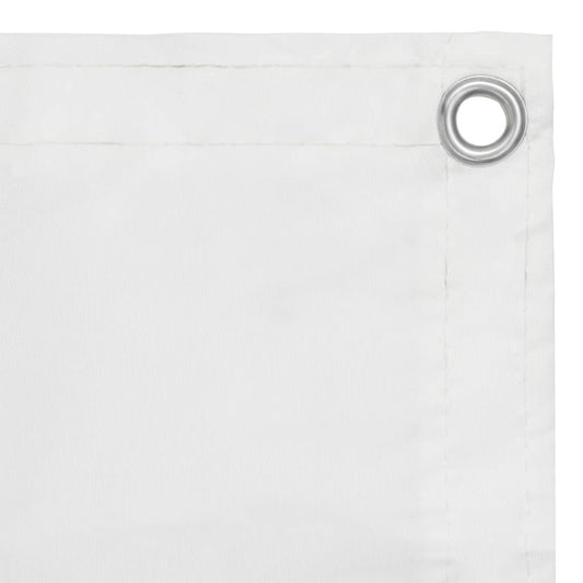 Balcony Screen White 120x400 cm Oxford Fabric