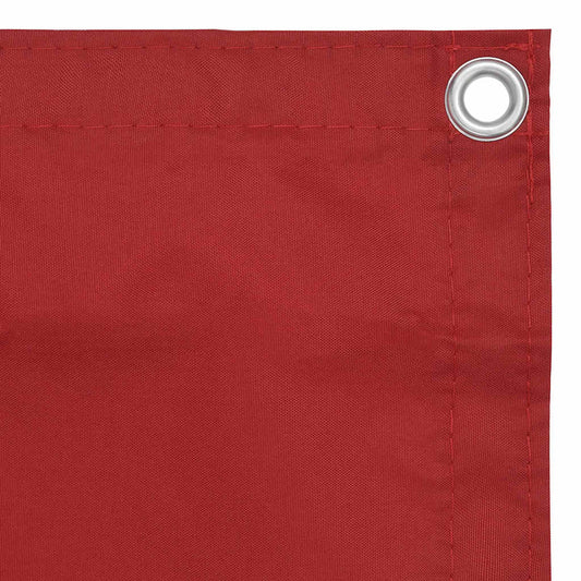 135037 vidaXL Balcony Screen Red 90x400 cm Oxford Fabric