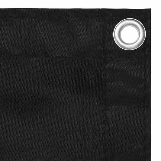 135065 vidaXL Balcony Screen Black 120x400 cm Oxford Fabric