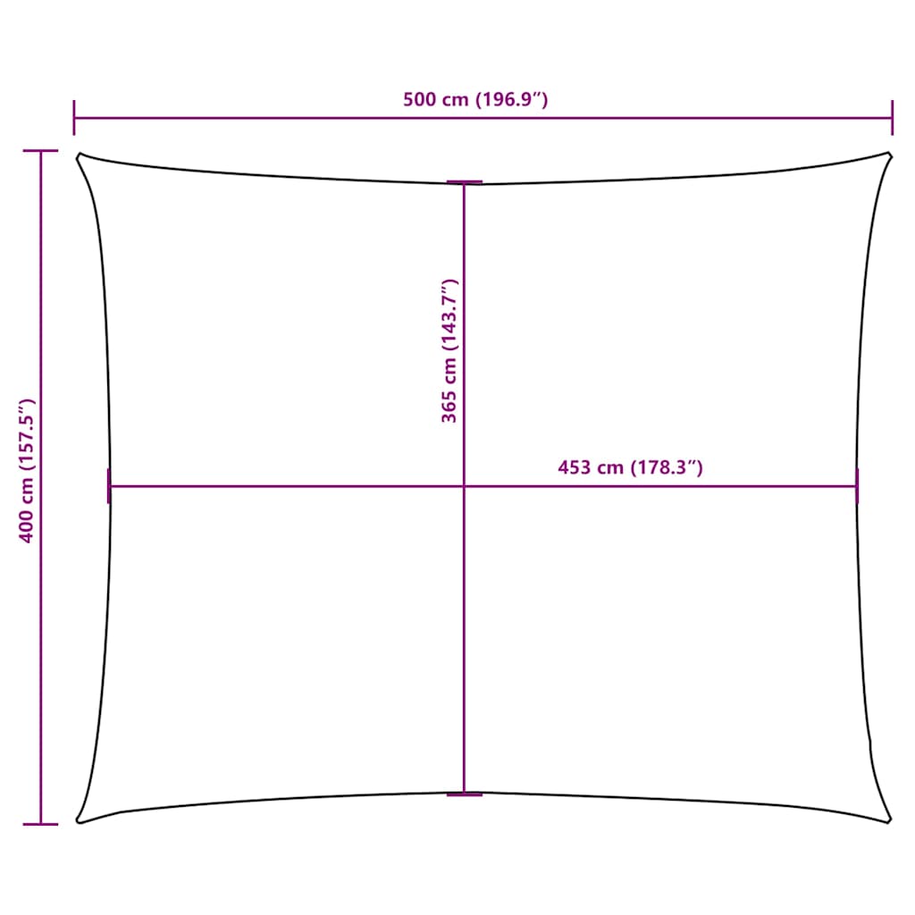 Sunshade Sail Oxford Fabric Rectangular 4x5 m Terracotta