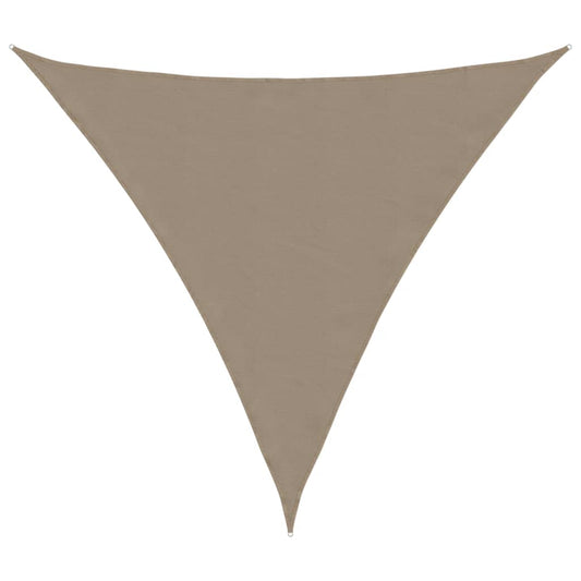 Sunshade Sail Oxford Fabric Triangular 4x4x4 m Taupe