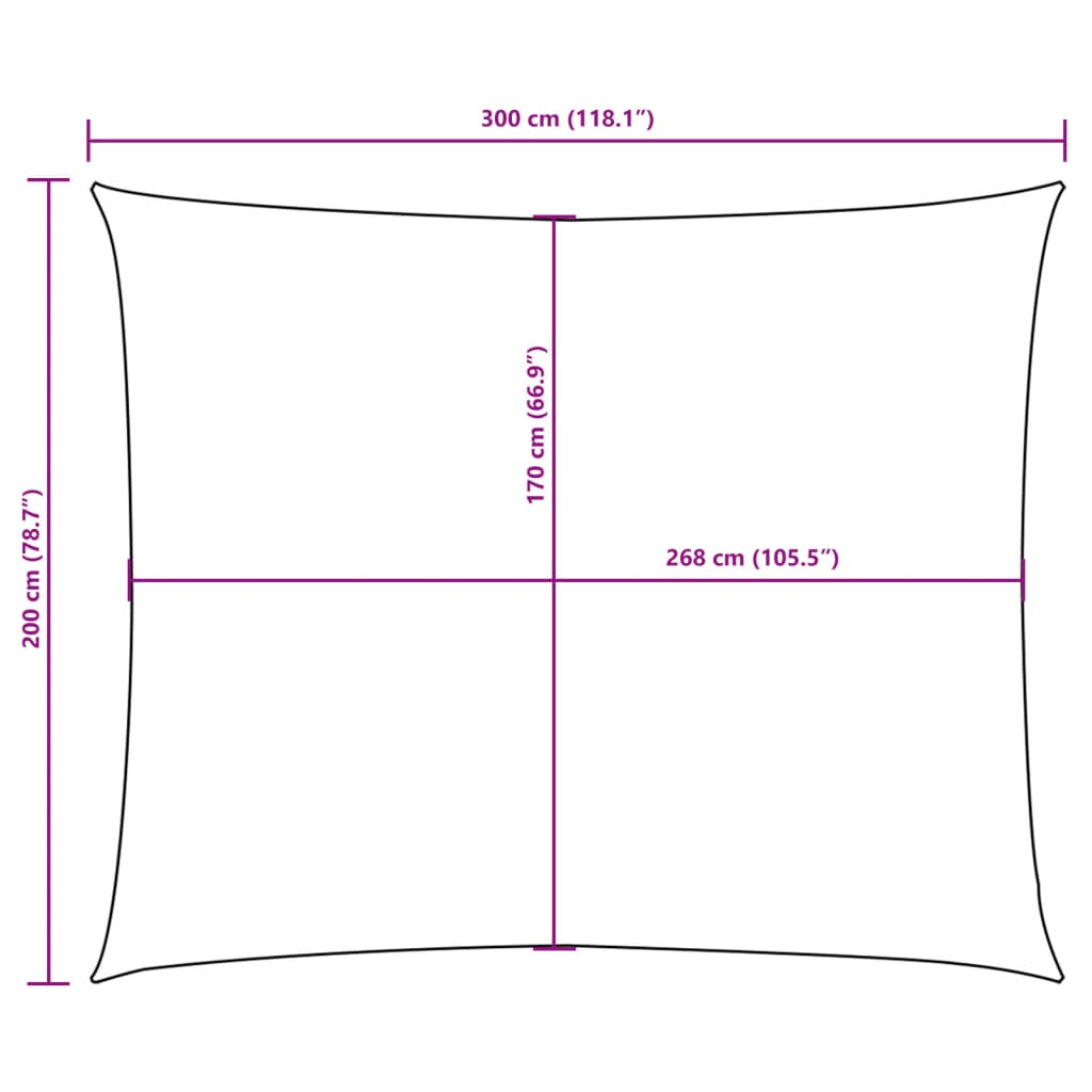 Sunshade Sail Oxford Fabric Rectangular 2x3 m Dark Green